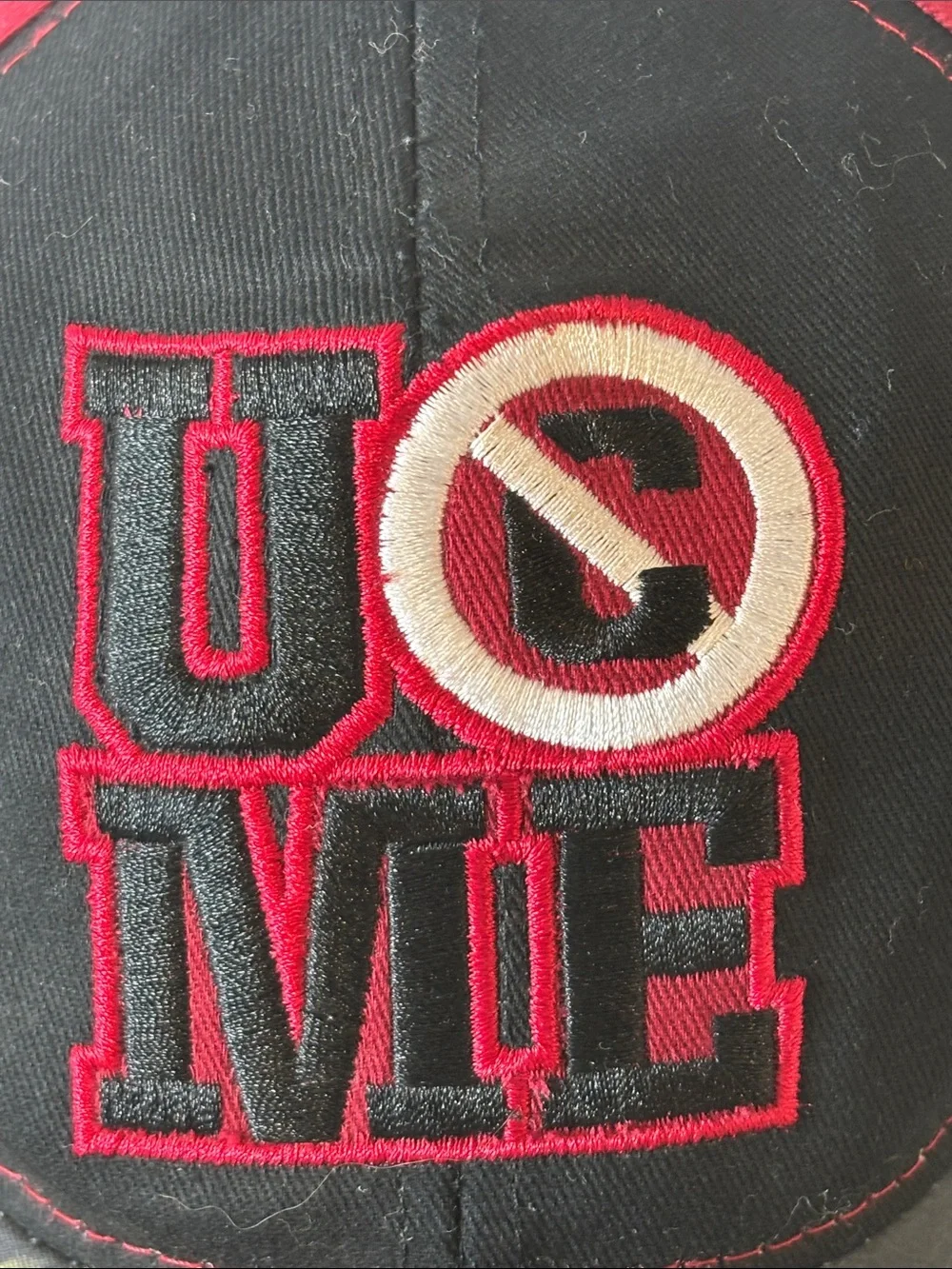 🖤 WWE John Cena “Never Give Up” Baseball Hat Black Red Wrestling Cap Hat🖤